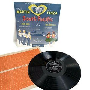 South Pacific Mary Martin Ezio Pinza Broadway Vinyl Record *MINOR WEAR